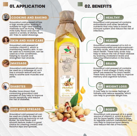 GROUNDNUT COLD PRESSED OIL Anveelifecaremiracle of ayurveda